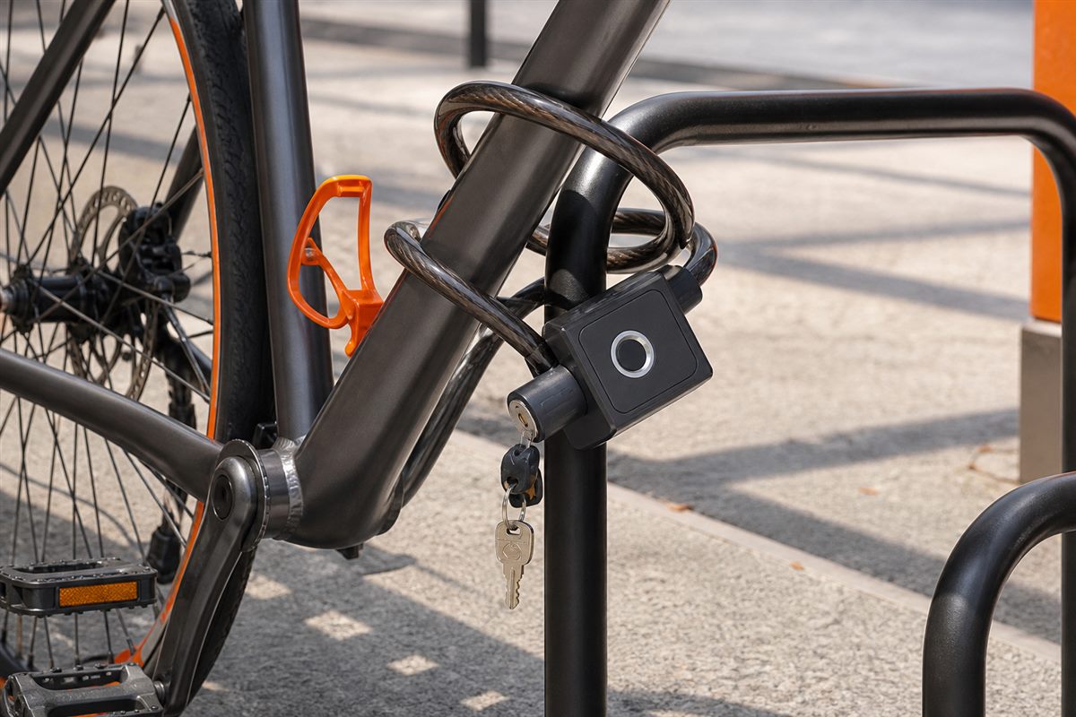 BioLock C3 Tuya Smart fingerprint bicycle chain lock