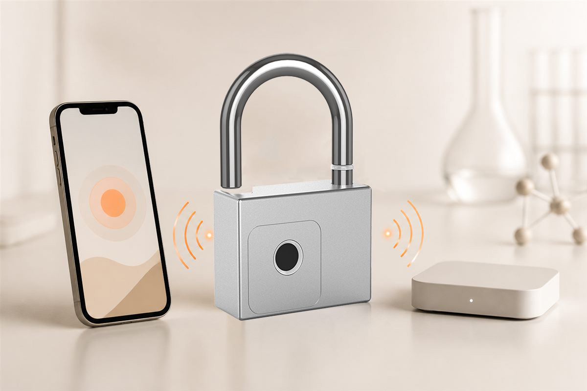 P70 Tuya Smart Bluetooth fingerprint padlock with backup keys